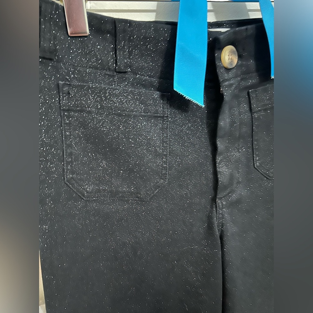 Anthropologie The Colette Cropped Wide Leg Jean: The Sparkle Denim Jeans NWT! - Picture 9 of 16